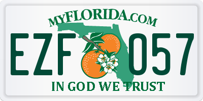 FL license plate EZFO57