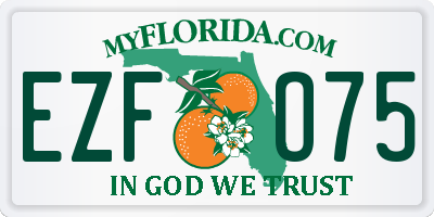 FL license plate EZFO75