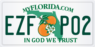 FL license plate EZFP02