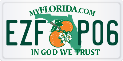 FL license plate EZFP06