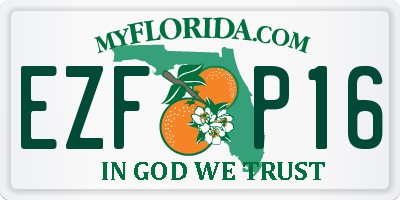 FL license plate EZFP16