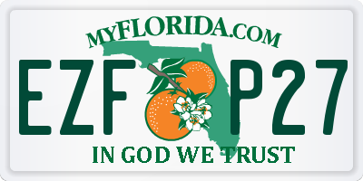 FL license plate EZFP27