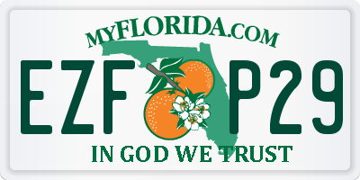 FL license plate EZFP29