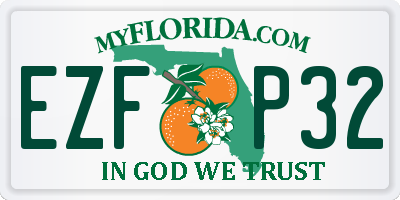 FL license plate EZFP32
