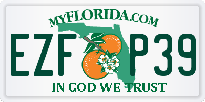 FL license plate EZFP39