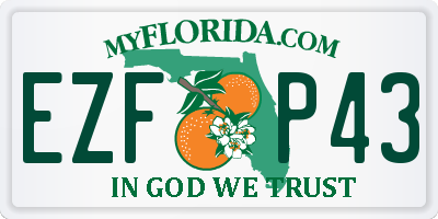 FL license plate EZFP43