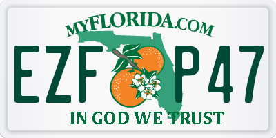 FL license plate EZFP47