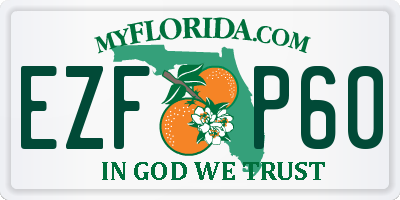 FL license plate EZFP60