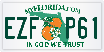 FL license plate EZFP61