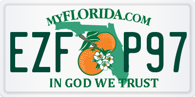 FL license plate EZFP97