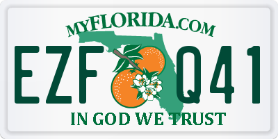 FL license plate EZFQ41