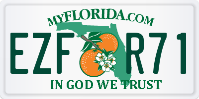 FL license plate EZFR71