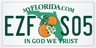 FL license plate EZFS05