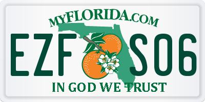 FL license plate EZFS06