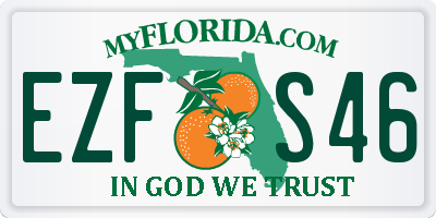 FL license plate EZFS46