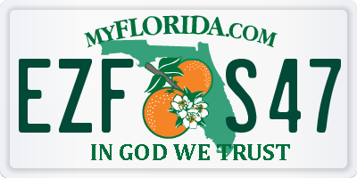 FL license plate EZFS47
