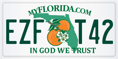 FL license plate EZFT42