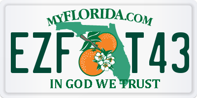 FL license plate EZFT43