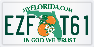 FL license plate EZFT61