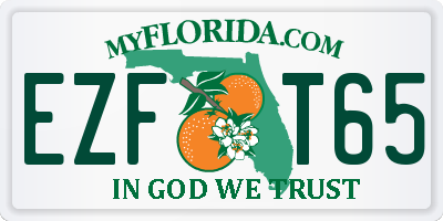 FL license plate EZFT65