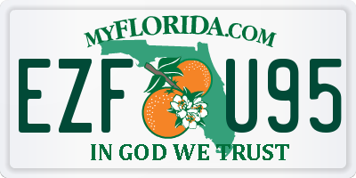 FL license plate EZFU95