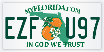 FL license plate EZFU97