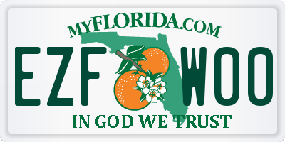 FL license plate EZFW00