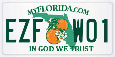 FL license plate EZFW01