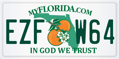 FL license plate EZFW64
