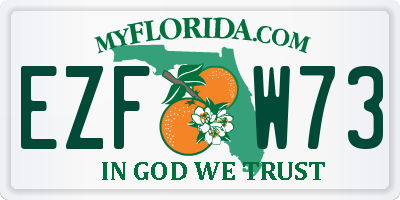 FL license plate EZFW73