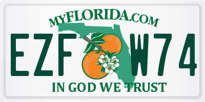 FL license plate EZFW74