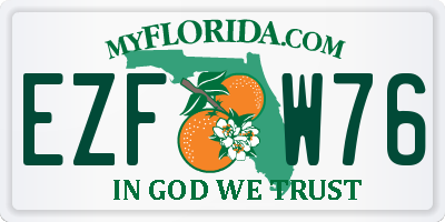 FL license plate EZFW76