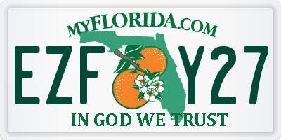 FL license plate EZFY27