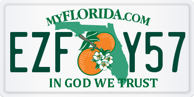 FL license plate EZFY57