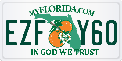FL license plate EZFY60
