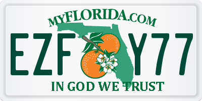 FL license plate EZFY77