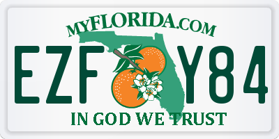 FL license plate EZFY84