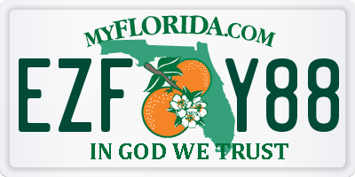 FL license plate EZFY88