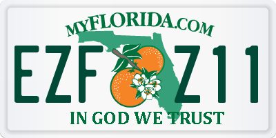 FL license plate EZFZ11
