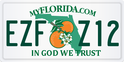 FL license plate EZFZ12