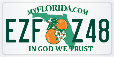 FL license plate EZFZ48