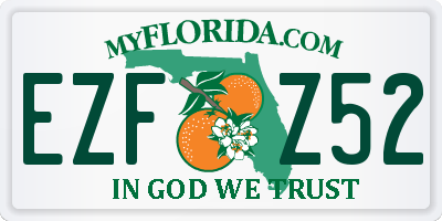 FL license plate EZFZ52