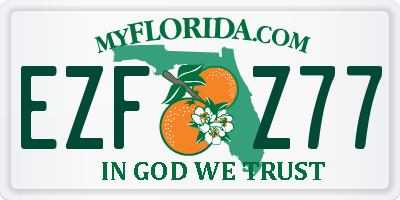 FL license plate EZFZ77