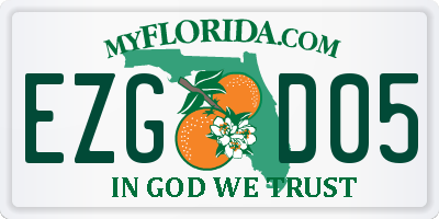FL license plate EZGD05
