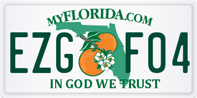 FL license plate EZGF04