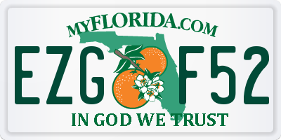 FL license plate EZGF52