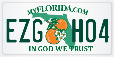 FL license plate EZGH04