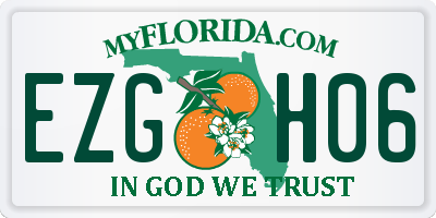 FL license plate EZGH06