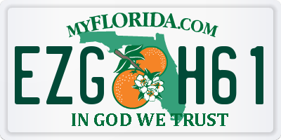FL license plate EZGH61