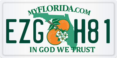 FL license plate EZGH81